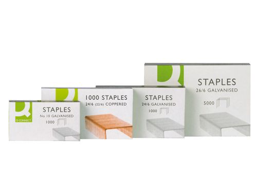 Agrafes q-connect galvanizados, caixa1000. - n. 10 , Q-connect , 8844 , 5705831012813